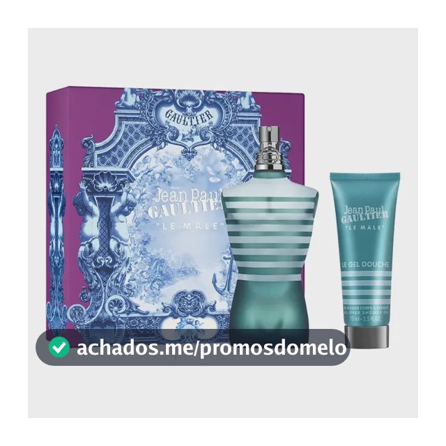 Conjunto de perfume Jean Paul Gaultier Le Male EDT 75 ml + Gel de banho 75 ml FD25 EDT 75 ml para homens
