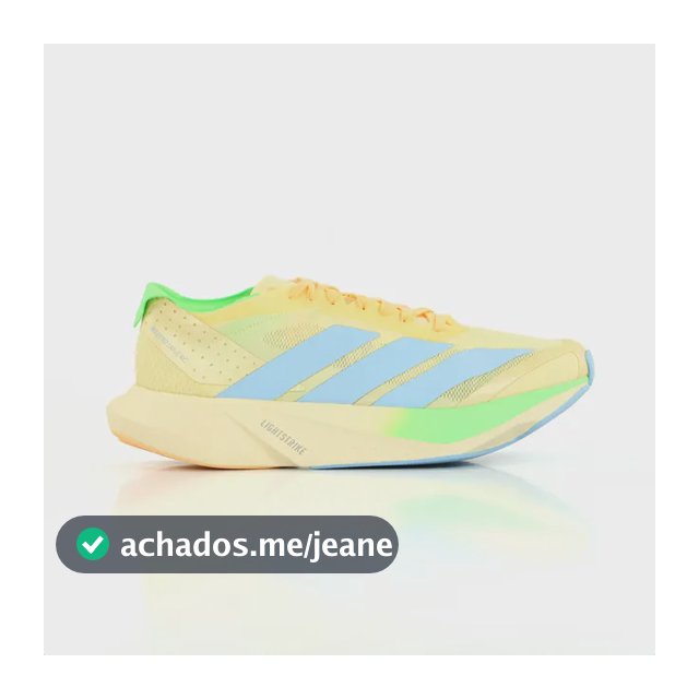 Tênis adidas Adizero Drive Rc Corrida 21 A 42 Km Lightstrike Amarelo 42 Br