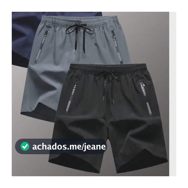 Kit 3 Bermuda Shorts Casuais Versáteis Para