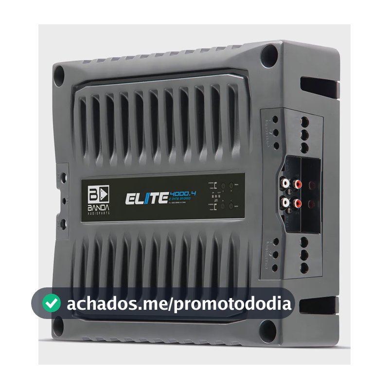 Módulo Amplificador Banda Elite 4000.4 Wrms 2 Ohms 4 Canais Bridge 4 Ohms