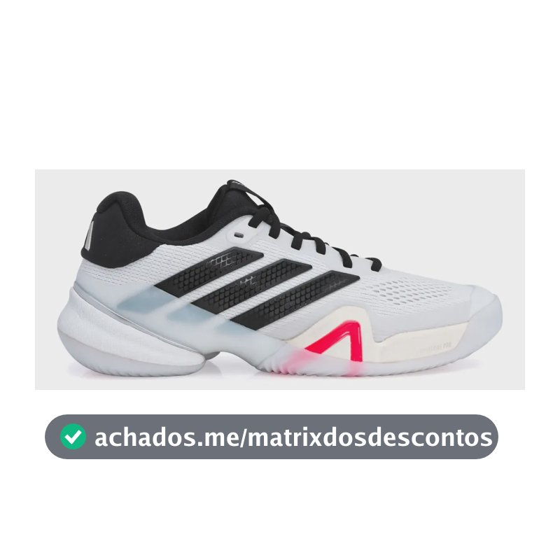 Tênis adidas Barricade 14 Masculino - Original Branco/preto 42 Br