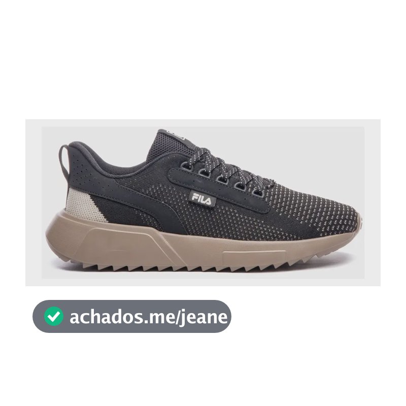 Tênis Masculino Freestyle Ii Fila Preto/bege/oliva Liso 39 Br