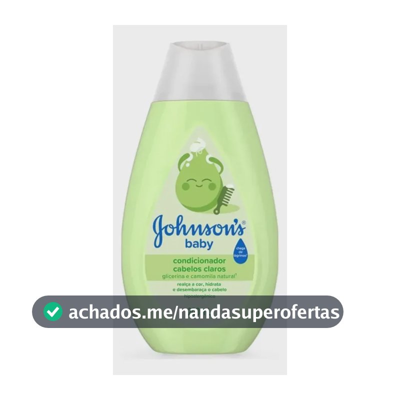 Condicionador Para Bebê Johnson's Baby Para Cabelos Claros, 200ml