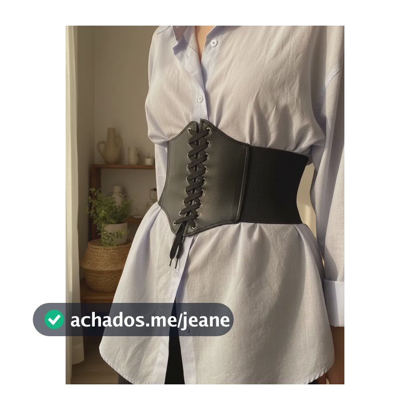 Cinto Espartilho Corset Feminino Elástico Para Cintura Bbh23 Preto Bbh-23 Liso Tamanho Único
