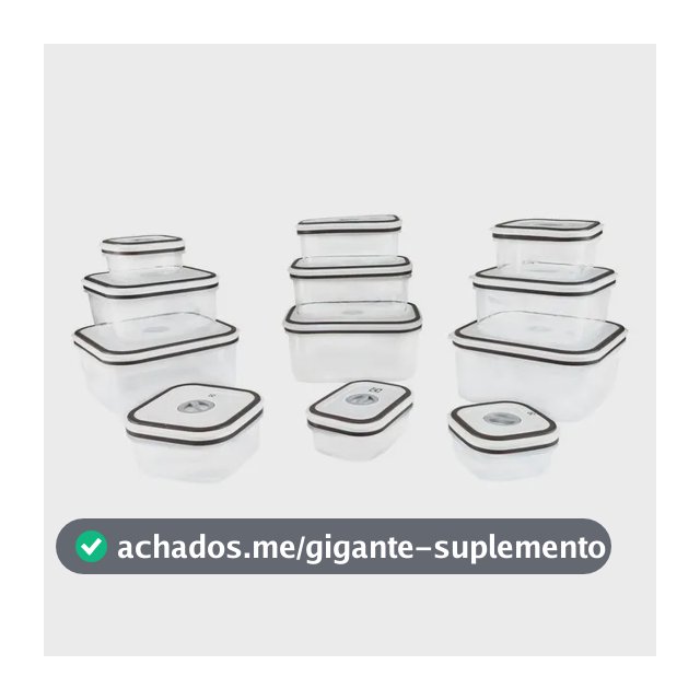Jogo De Potes De Plástico Herméticos Electrolux Cinza