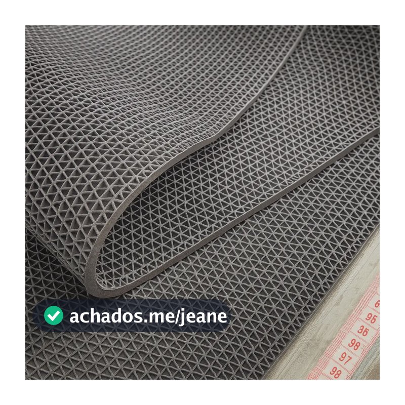 Tapete Antiderrapante Para Box Banheiro 1x60 S-kap Em Pvc Idoso Piscina Vazado Drenante Chuveiro Segurança Cor Cinza