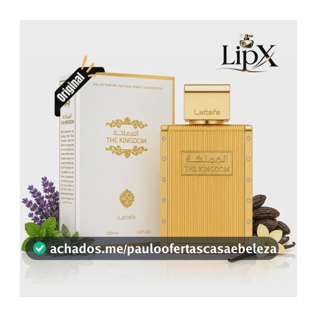 Perfume Árabe The Kingdom Eau De Parfum Lattafa 100ml Para Homens Masculino