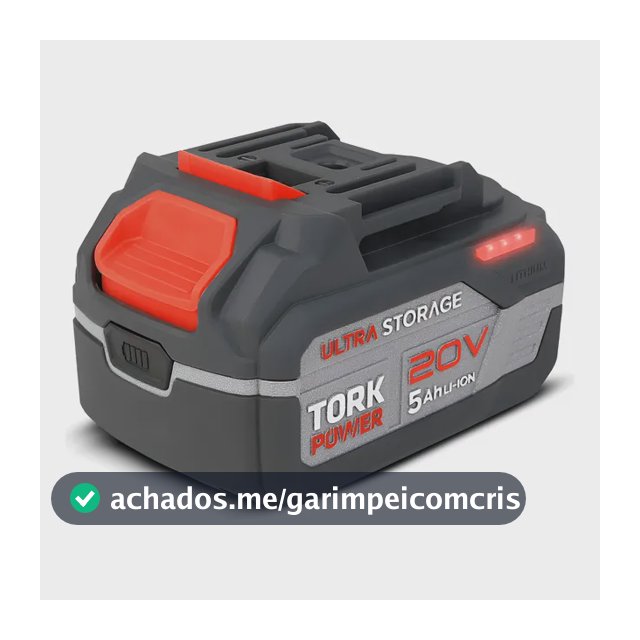 Bateria Lithium 20v Alto Desempenho 10c 5ah Ferramentas Tork 20v