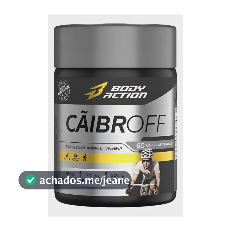 Caibroff 60 Caps Anti Caimbras Potássio Magnésio B Alanina Neutro