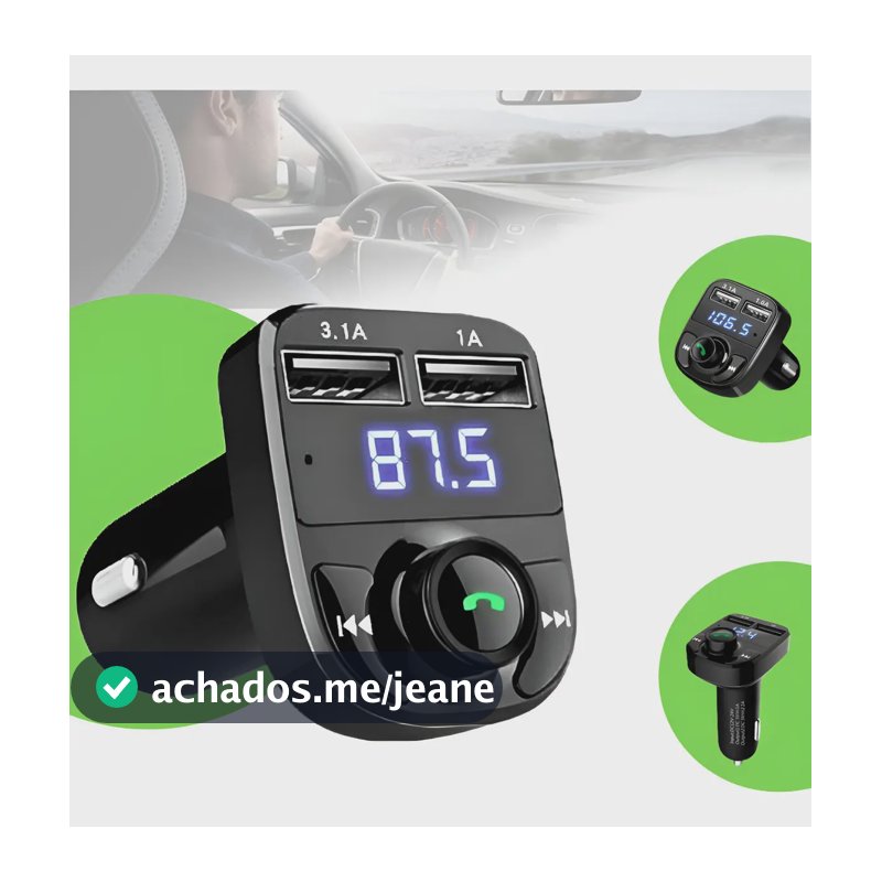 Adaptador Bluetooth Carro Universal Transmissor GotWire Carregador Automotivo