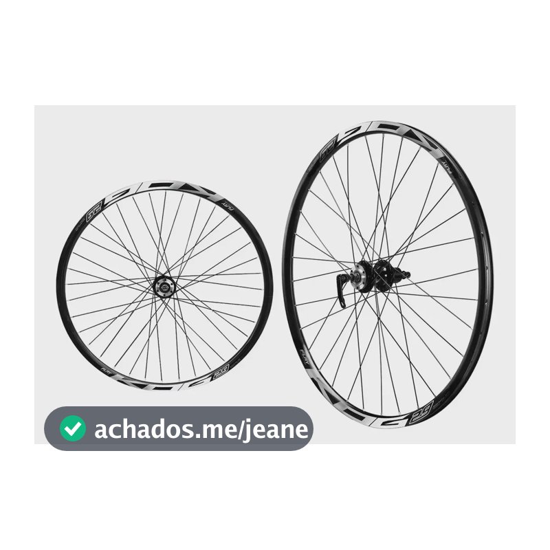 Par De Roda Aro 29 Com Cubos Cassete Para Freio A Disco Preto
