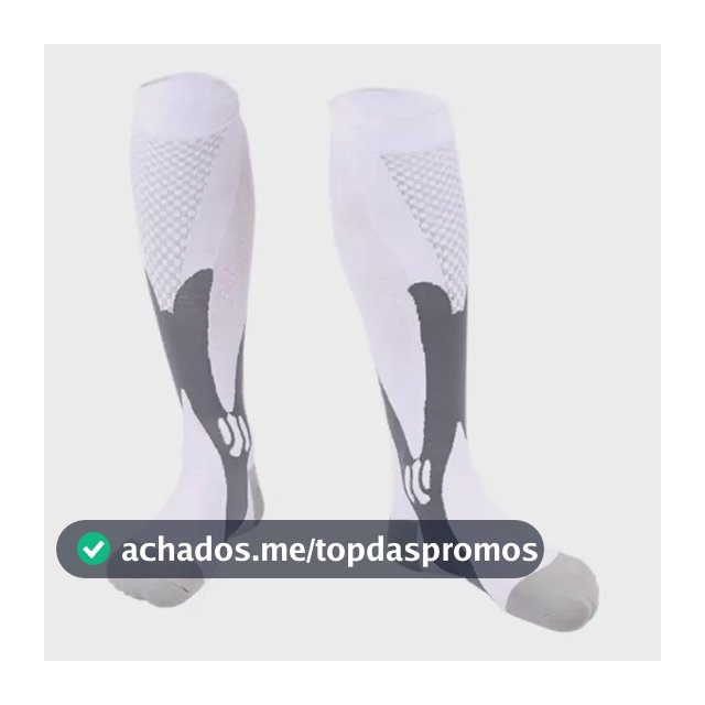 Meia De Compressão Esportiva Cano Alto 3/4 Corrida Ciclismo