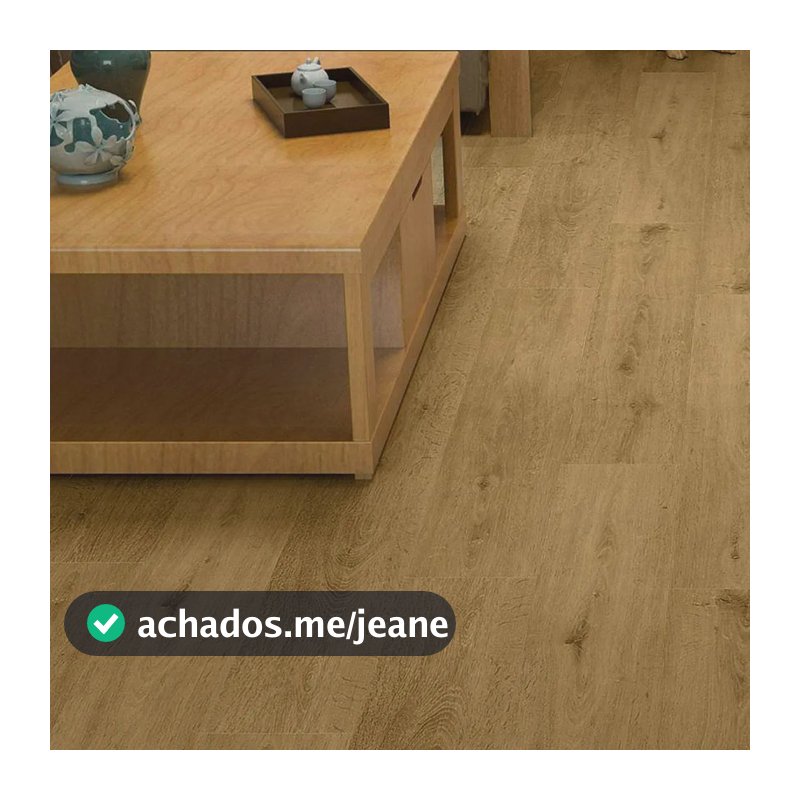 Piso Vinílico Autocolante  Régua 15,24 Cm 1,667 M2 Madeira Marrom-claro Símil Madeira