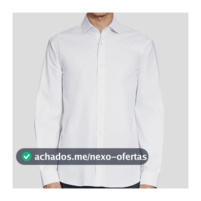 Camisa Aramis Slim Tricoline Algodão Manga Longa Branco