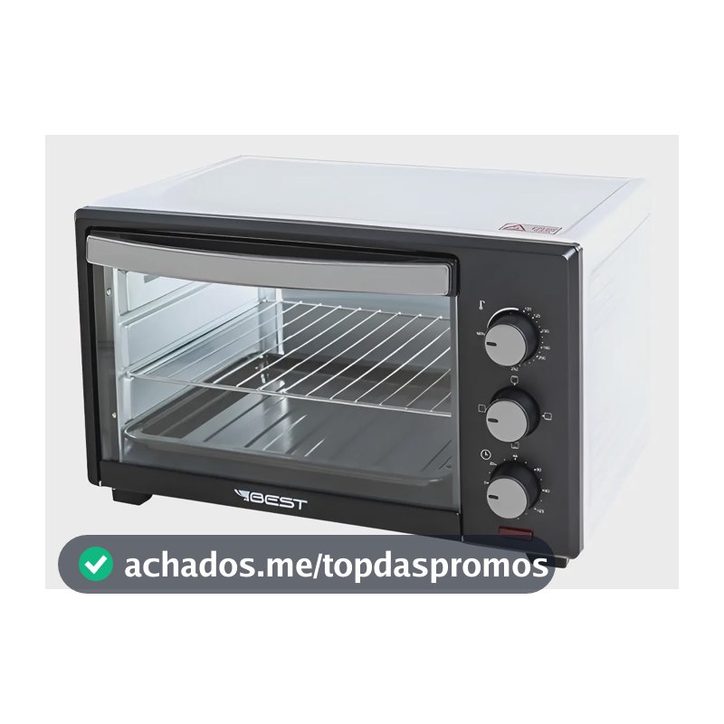 Forno Elétrico 48 Litros C/ Espeto Giratório 110v Preto/bran 127v Preto/branco