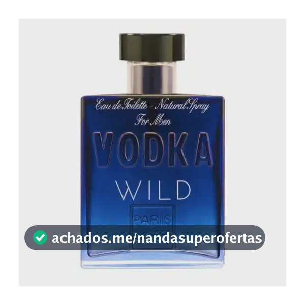 Perfume Vodka Wild Paris Elysees Masculino Intense 100ml