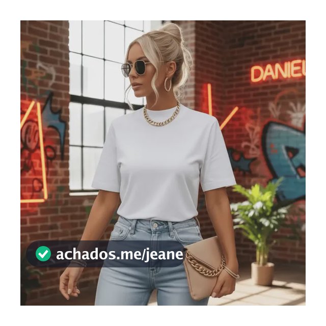 Blusa Moda Feminina T-shirt Básica Gola Alta Algodão