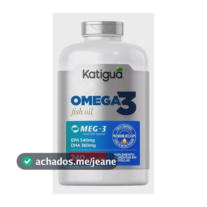 Ômega 3 Meg-3 540mg de EPA e 360mg de DHA 240 Cápsulas Katiguá