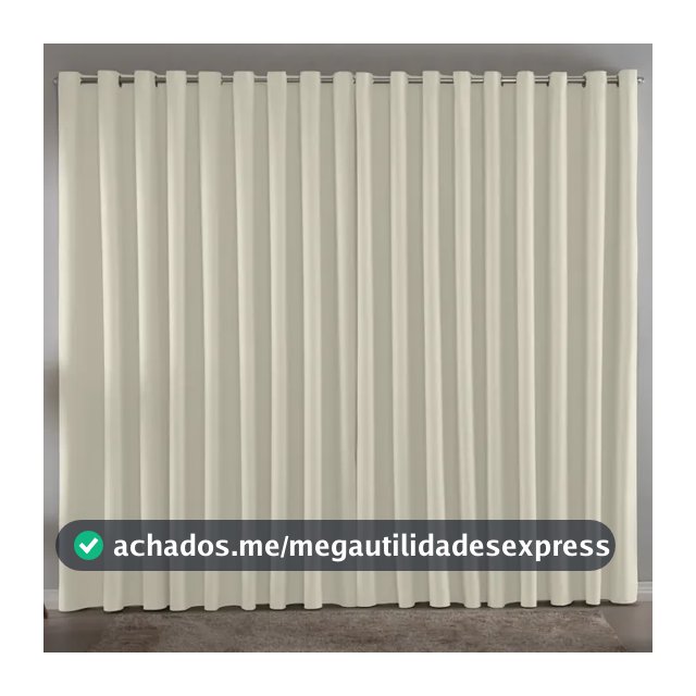Cortina Blackout Em Tecido 3x2,80 100% Corta Luz Veda Calor