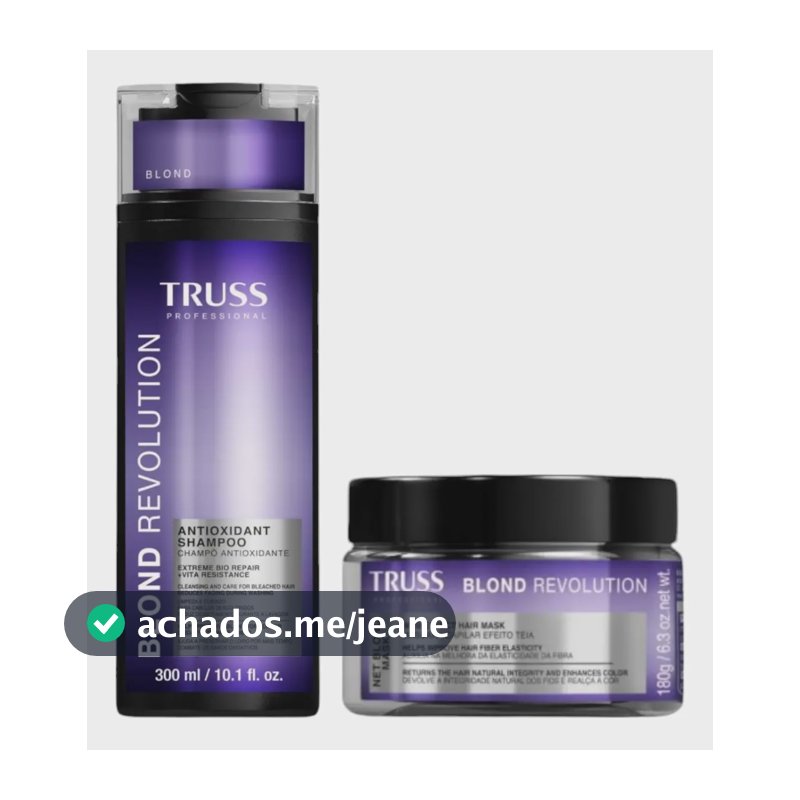 Truss Kit Blond Revolution Shampoo 300ml + Máscara 180g