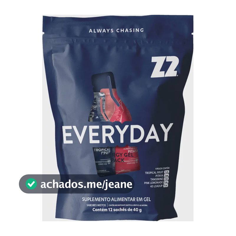 Energy Gel Z2 Everyday Pack 12 Unidades Sortidas Sem Cafeína Everyday