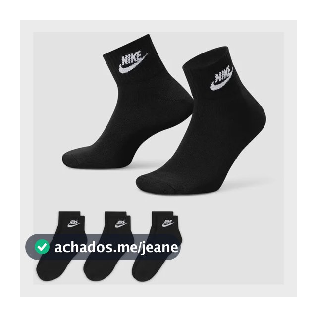 Meia Nike Everyday Essential (3 Pares) Unissex