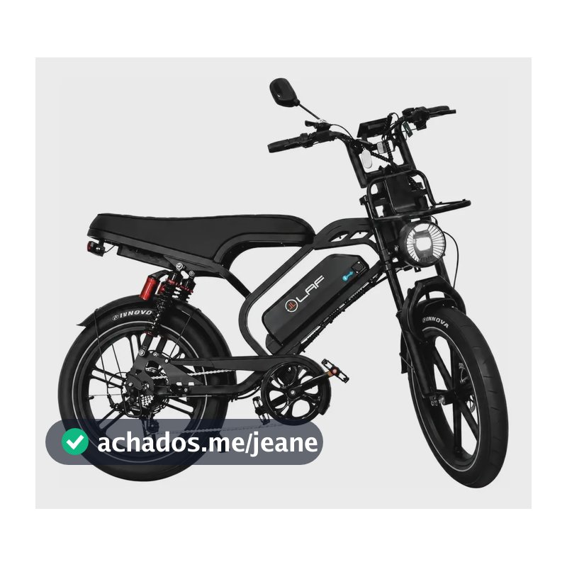 Bicicleta Bike Eletrica L40 Plus 1000w 48km Autopropelido Preto - Pneu Asfalto 20