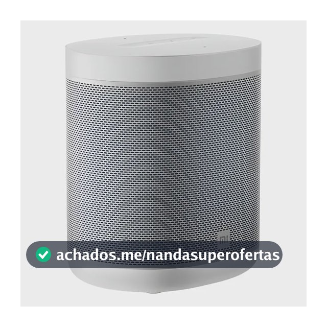 Caixa De Som Inteligente Xiaomi Com Google Assistente Cor Branco