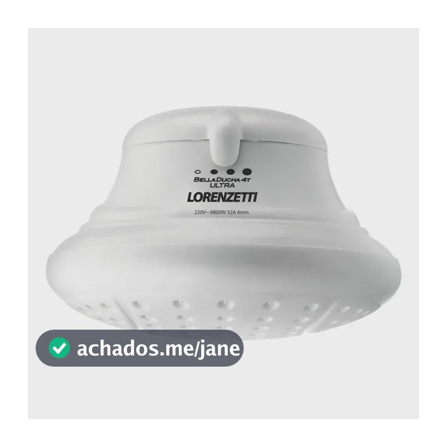 Chuveiro Bella Ducha 4T Ultra Lorenzetti Elétrica