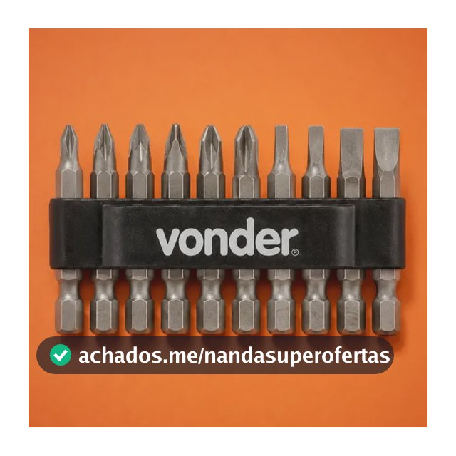 Jogo Ponteira Bits Impacto Fenda Phillips 50mm Com 10 Peças
