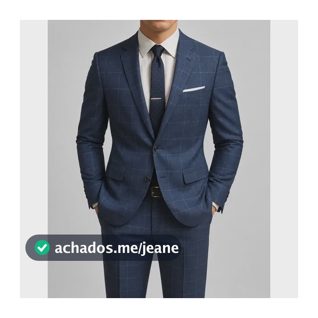 Terno Italiano Fio Indiano Slim Masculino Alto Padrão Luxo