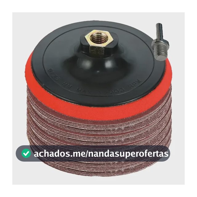 50 Lixas 1 Suporte Parede Madeira Lixadeira Esmerilhadeira 120