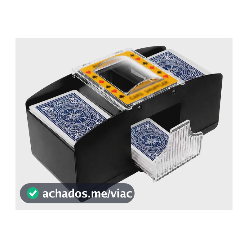Embaralhador Automático Cartas Baralho Jogos De Mesa