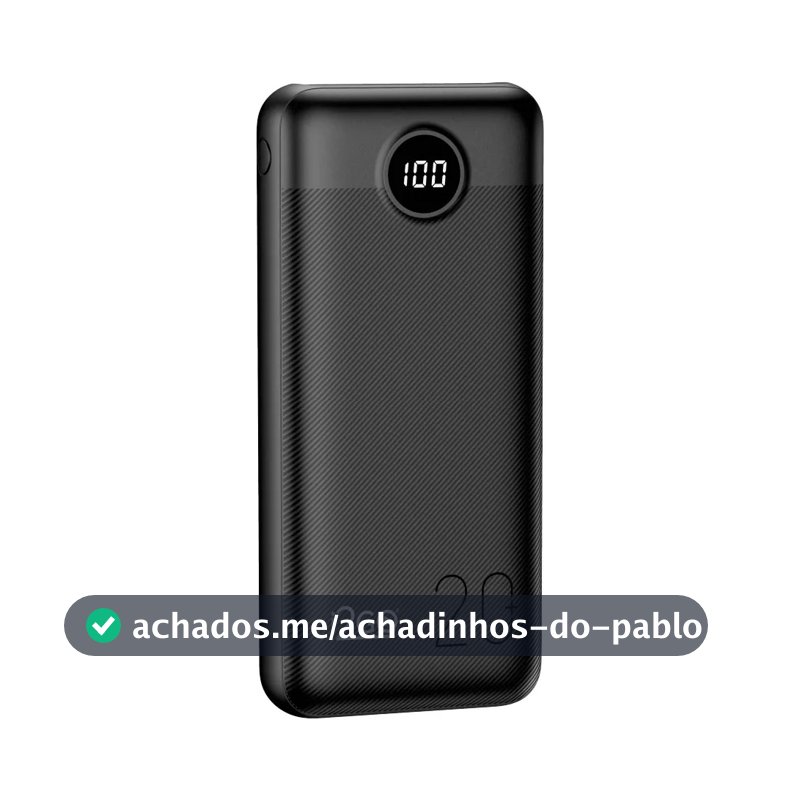 Carregador Portátil Power Bank Turbo i2GO 20000mah 20w Com Display Digital