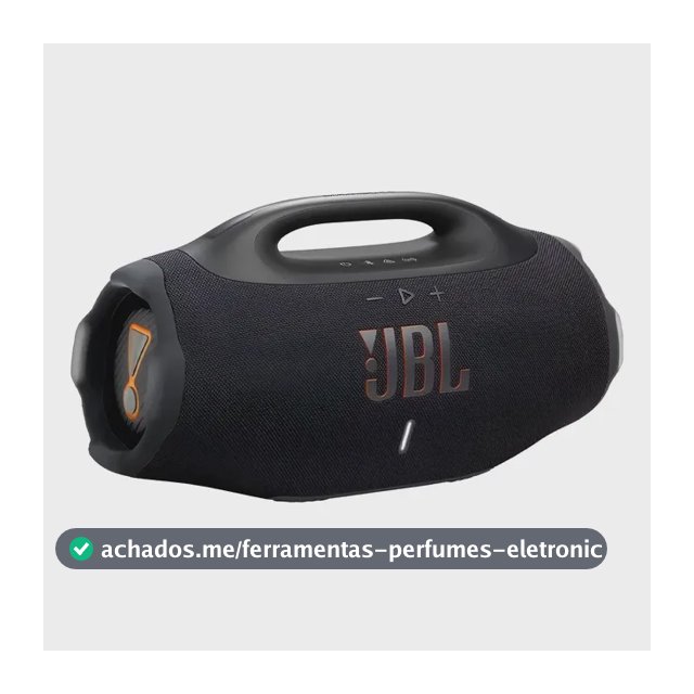Caixa De Som Jbl Boombox 4 Bluetooth Portátil À Prova Preto Bivolt