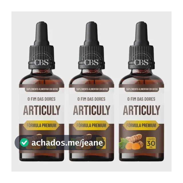 3x Articuly 30ml Suplemento Em Gotas Para Mobilidade Total Sem Sabor