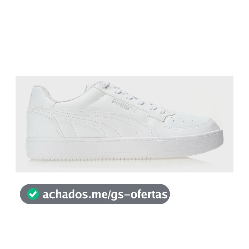 Tênis Feminino Caven 2.0 Puma Puma White-puma Silver Liso 39 Br