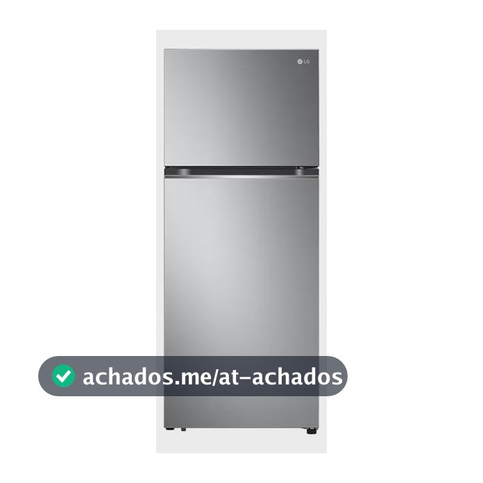 Geladeira LG Frost Free Inverter 395L Duplex Inox Look - 220V