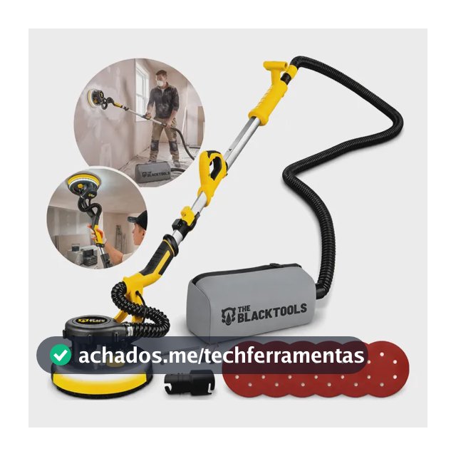 Lixadeira Profissional Parede E Teto Led 750w Com Aspiração