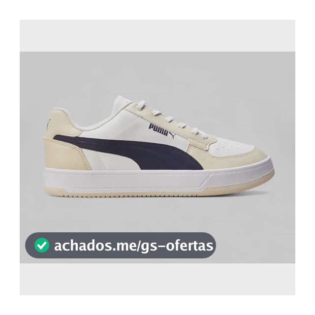 Tênis Masculino Caven 2.0 Bdp Puma Branco E Bege Liso 41 Br