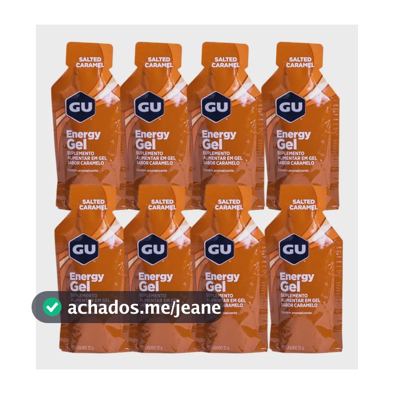 Gu Gel Carbo Energy Kit 8 Saches Suplemento De Carboidratos Caramelo