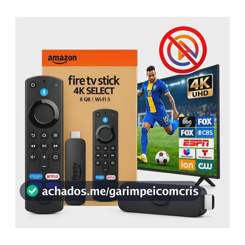 Amazon Firetv Stick 4k Stick Wi-fi-6 Com Alexa Por Voz Preto Preto De Voz