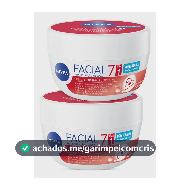 Kit Creme Facial Nivea Antissinais 7 Em 1 2 Unidades Todo Tipo De Pele Dia/noite
