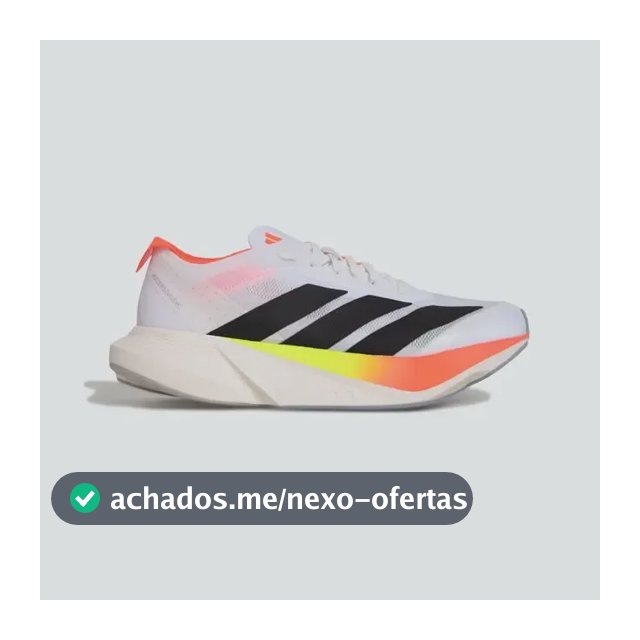 Tênis Masculino Adizero Drive Rc adidas Ftwwht/cblack/solred Liso 41 Br