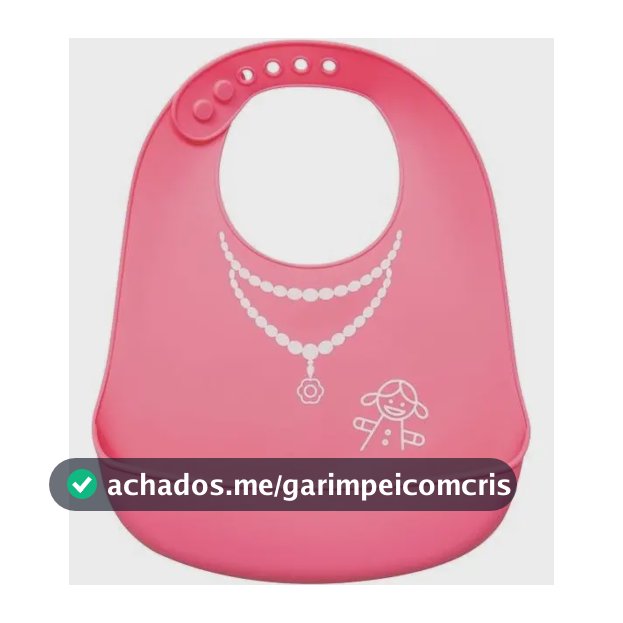 Babador De Silicone Pega Migalhas Menina 09724 - Buba