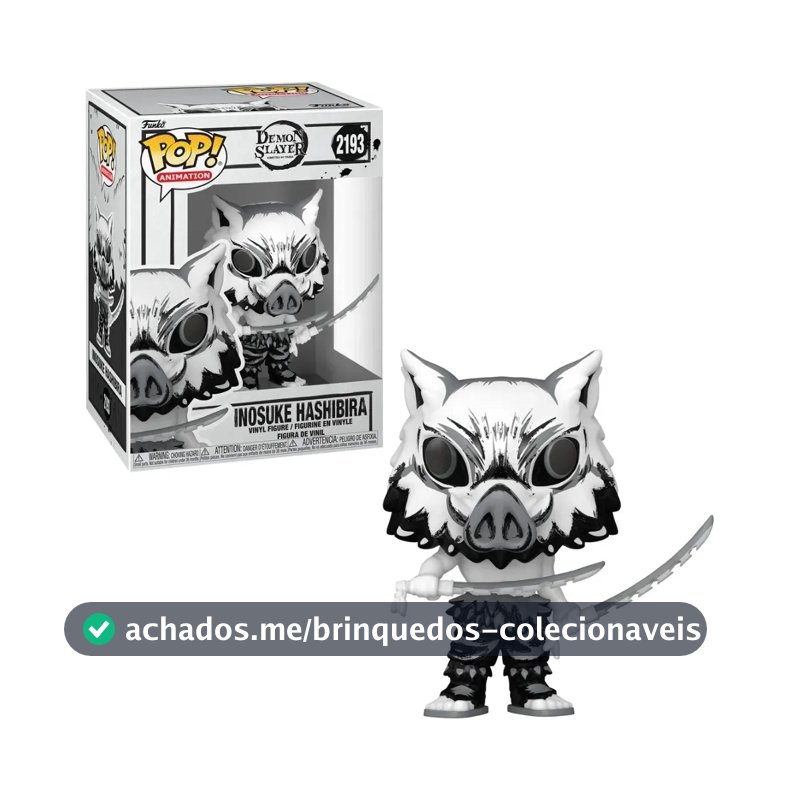 Funko Pop! Demon Slayer Inosuke Hashibira Figura Colecionável Sumi-Ink 12826 Exclusiva