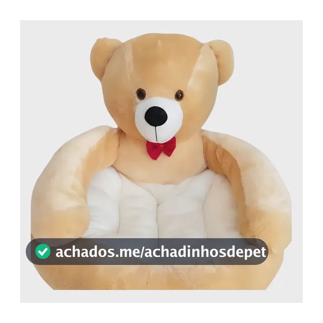 Caminha Pet Ursinho De Pelúcia Macia Para Cachorros E Gato Cor Doce De Leite
