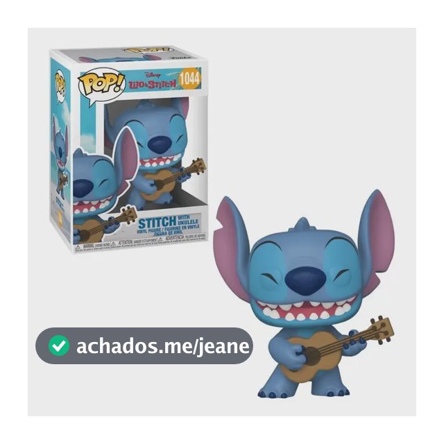 Boneco Funko Pop! Disney Lilo & Stitch - Stitch With Ukulele