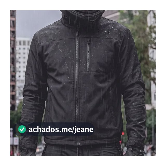 Jaqueta Motoqueiro Impermeável Masculina Com Bolso Style Box 1 Preto Casaco Inverno Masculino G