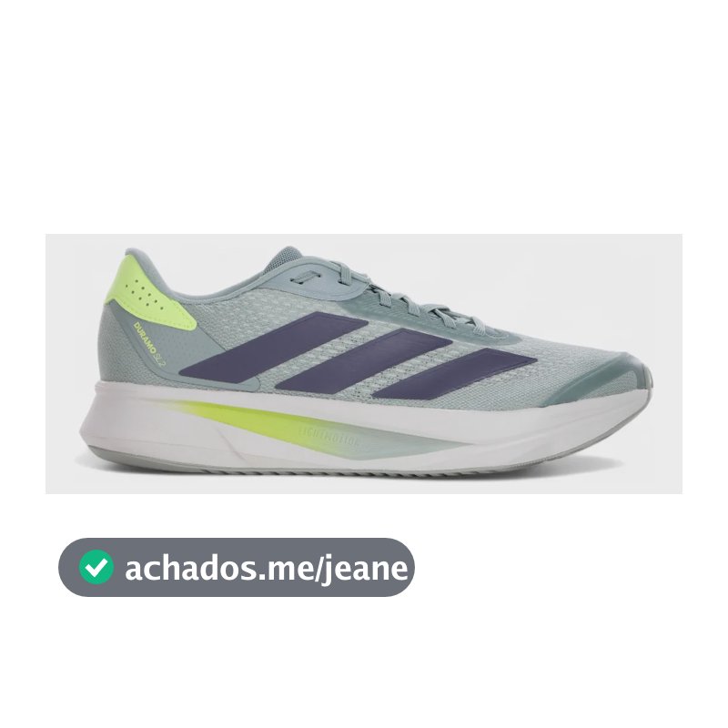 Tênis adidas Duramo Sl2 Caminhada Academia Treino Azul Verde Menta 39 Br